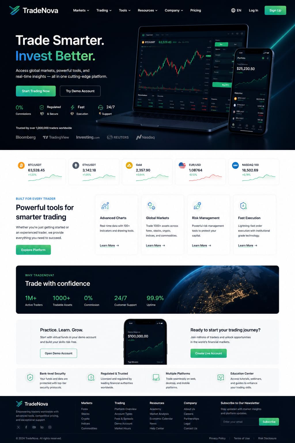 landing page