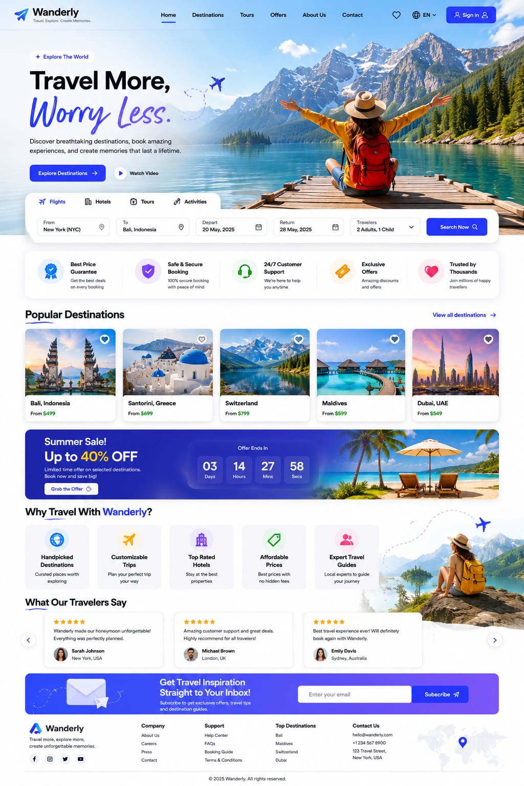landing page